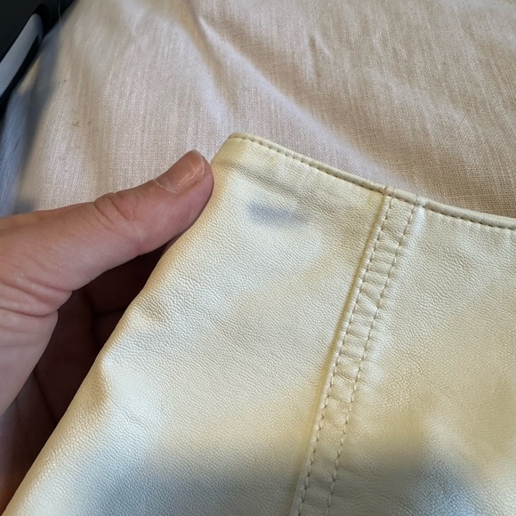 White Leather skirt - free people - Picture 2 of 6